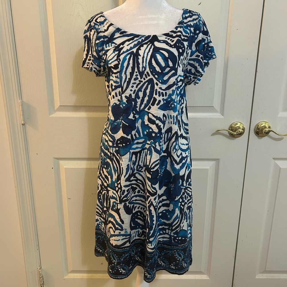 Lucky Brand blue & white dress, Small